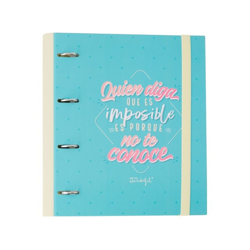 Mr.Wonderful - Carpeta Con Anillas : Quien Diga Que Es Imposible, No Te Conoce. en oferta