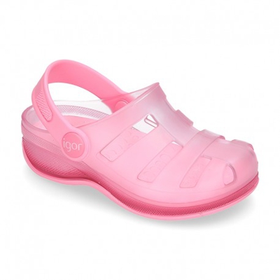 Cangrejeras Niño Tipo Zuecos Surfi Para Piscina Y Playa. 32 Rosa