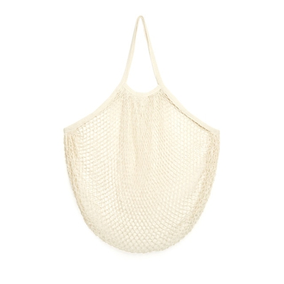 Kikkerland - Bolsa Red De Algodón XL Blanca