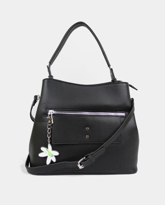 Margarita Green - Hobo En Negro Con Textura Grano