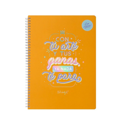 Mr.Wonderful - Libreta : Con Tu Arte Y Tus Ganas Ya Nada Te Para. características