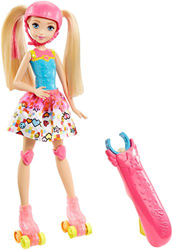 New Barbie Video Game Hero Match Game Princess Or Light-Up Skates Doll Official características