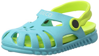 Beco Kinder Sandale Sandalias de Talón Abierto, Unisex Niños, Azul (Blau 6), 24 EU