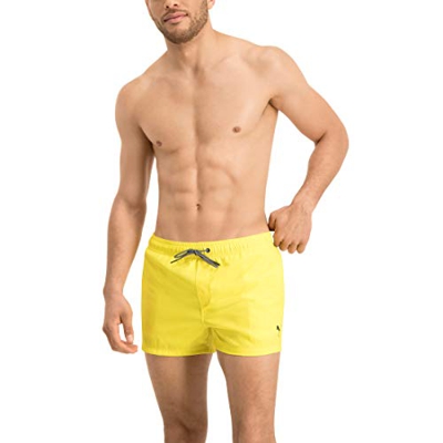 PUMA Men's Short Length Swimming Shorts Pantalones Cortos, Amarillo, Small para Hombre