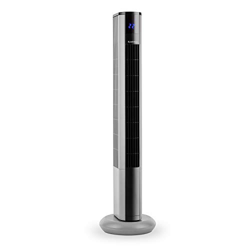 Klarstein Skyscraper 3G - Ventilador de Columna, Bajo Consumo, Función oscilación 90º, 3 Niveles de Velocidad, Programable, Panel táctil, Filtro Integ en oferta
