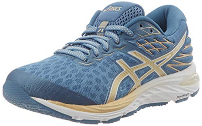Asics Gel-Cumulus 21, Running Shoe para Mujer, Hilo Gris/champán, 38 EU