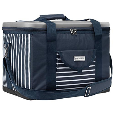 anndora Bolsa nevera XL 40 litros – isotasche nevera Picnic Selección de Colores, Xl Navy Blau Weiß (Azul) - TW-1886-232