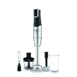 Moulinex Powelix Life DD95HD Batidora de brazo 1200 W, cuchillas duradera, accesorio pasapuré 2 texturas, selector de velocidades ergonómico, piezas a precio