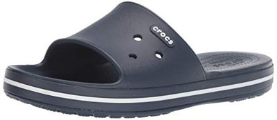 Crocs Crocband III Slide, Sandalias de Punta Descubierta Unisex Adulto, Azul (Navy/White 462), 36/37 EU