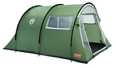 Coleman Coastline 4 Deluxe Tienda de campaña de túnes de 4 plazas para camping o festivales, acampada, familiar, impermeable hasta 3000 mm de columna 