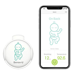 (2019 Nuevo Modelo)Sense-U bebé Monitor de respiración y movimiento del sueño estomacal del bebé : alarma de respiración, alarma de sueño estomacal, a en oferta