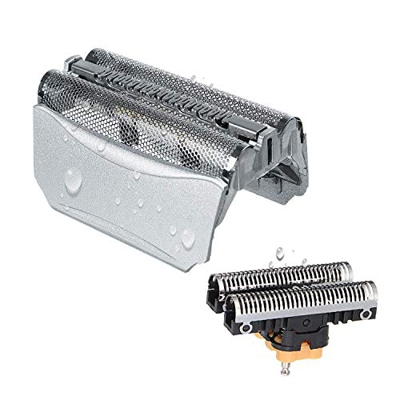 51S Cabezales de Afeitado para Braun Afeitadora Eléctrica Hombre, Poweka Series 5 Recambio de Lámina y Cuchillas Compatible con Braun 8000 Series 360 