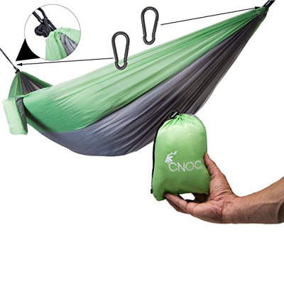 CNOC Cómoda Hamaca Seda de paracaídas I Outdoor Camping con Hamaca, Estable con más de 300 kg Capacidad de Carga I Hammock Viaje Hamaca Camping Acceso