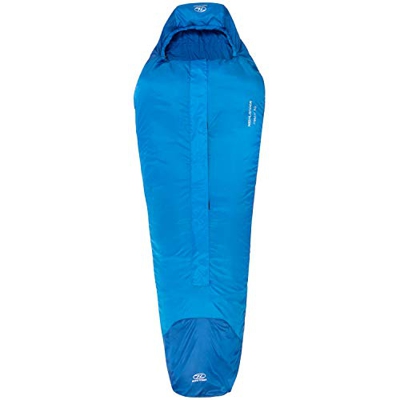 HIGHLANDER Trekker Superlite 1-2 Season Lightweight Sleeping, Ultralight Backpacking Travel Mummy Bag. Saco de Dormir, Hombre, Azul, Talla única