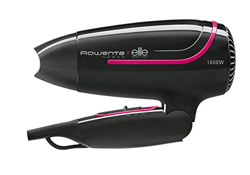 Rowenta Nomad CV3312F0 - Secador de viaje compacto 1600 W con asa plegable con boquilla concentradora, 2 posiciones de velocidad, apta para voltaje de en oferta