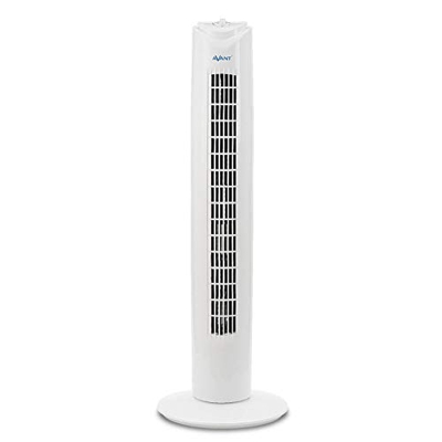 AVANT - Ventilador de Torre Oscilante, 74 Cm, 50W, 3 Velocidades, Temporizador, Color Blanco.