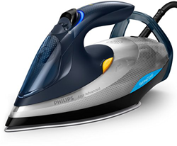 Philips Azur Advanced GC4930/10 - Plancha (Plancha a vapor, Suela SteamGlide Plus, 2 m, 210 g/min, Azul, Plata, 45 g/min) en oferta