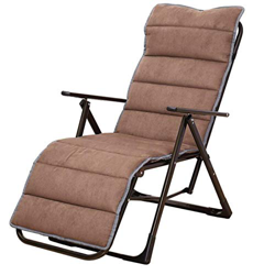 ypypiaol Soft Thicken Plegable Reclinable De Jardín Tumbona Mecedora Asiento Cojín Pad Accesorios Cojín de Silla Lounger de 1 Pieza (sin Silla) 1# precio