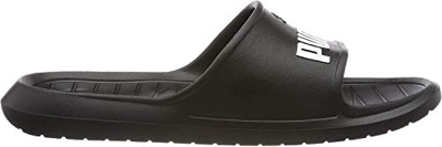 PUMA DIVECAT V2, Sandalias deslizantes Unisex-Adulto, Negro Black White, 43 EU