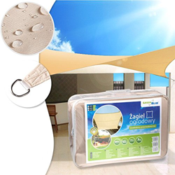 Green Blue - Toldo para jardín Vela de Sombra Cuadrado o Triangular Impermeable Diferentes Medidas (Cuadrado, 3,6) en oferta