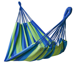 Kronenburg Hamacas, hamacas, sillas colgantes y material de fijación – Varios modelos, colores y tamaños, azul / verde características
