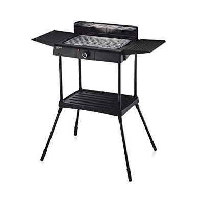 HAEGER Top Grill - Barbacoa Eléctrico con 2400W de Potencia - Control de Temperatura con termóstato, Cuerpo de Superficie fría, múltiples estantes, pi