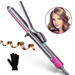Rizador, Morpilot Rizador de pelo Varita automática para rizar el cabello con punta aislada antiarrugas, Tecnología de cerámica con pantalla LCD de te precio