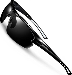 SIPLION Hombre Gafas de sol Polarizadas Deportes para Ciclismo Pesca Golf TR90 Súper ligero Marco 502 BLACK características