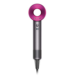 secador de pelo Dyson Supersonic, color metal y Fucsia, HD01, set de regalo en oferta