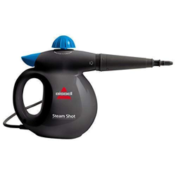Bissell Steam Shot Vaporeta de Mano, 1050 W, 0.36 litros, 83 Decibelios, 18/10 Steel, Titanio/Azul en oferta