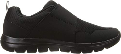 Skechers Flex Ventaja 2.0 Gurn para Hombre Malla Entrenador 8 UK/ 42 EU Negro/Negro
