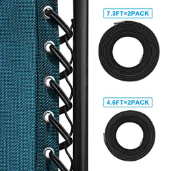 Set de Elásticos con Ojal para Cerrar para Sillas Plegables, Zero Gravity Silla Plegable Reclinable Silla Reclinable Salón Patio Muebles de Jardín Sil características