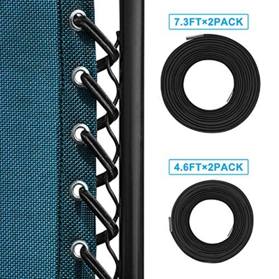 Set de Elásticos con Ojal para Cerrar para Sillas Plegables, Zero Gravity Silla Plegable Reclinable Silla Reclinable Salón Patio Muebles de Jardín Sil