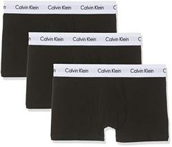 Calvin Klein 3p Low Rise Trunk Calzoncillos, Schwarz (Black 001), L (Pack de 3) para Hombre características