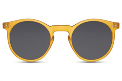 Cheapass Gafas de Sol Redondas Montura Amarillo Mate con Cristales Oscuros Protección UV400 Vintage Hombre Mujer características