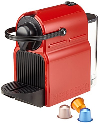 Nespresso Inissia Krups XN100510, Cafetera de Cápsulas, Rojo