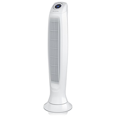 Brandson - Ventilador de torre con mando a distancia - 60W - 3 niveles de temperatura LO MED HI - Temporizador - 3 modos de funcionamiento - Oscilació