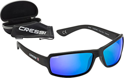 Cressi Ninja Floating - Gafas Flotantes Polarizadas para Deportes con una protección 100% UV Adultos Unisex, Negro/Lentes Azul Espejadas en oferta