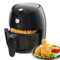 Aigostar Hayden 30PYC - Freidora de aire sin aceite, 1500W, gran capacidad 3,5 l, cesta antiadherente, apagado automático, selector de temperatura. Li características