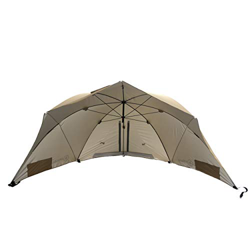 Homecall - Sombrilla refugio para la playa con ventana (caqui) en oferta