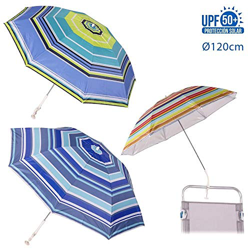 JUINSA 13100 Sombrilla Silla Playa protecc.4col.120cm en oferta