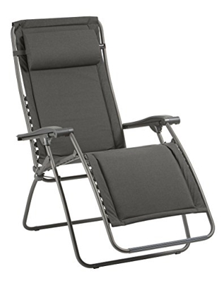 Lafuma Tumbona relax, Plegable y ajustable, RSX Clip Mat, Poliéster/Algodón, Pizarra (Gris), LFM2037-8549