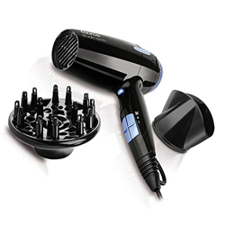 Taurus Studio 2200 - Secador de pelo, 2200 W, mango plegable, 2 velocidades y 3 temperaturas, color negro características