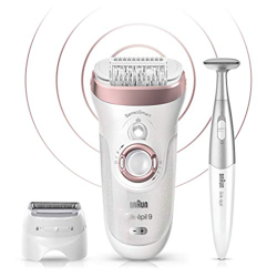 Braun Silk-épil 9 9/890 Wet&Dry Depiladora Eléctrica Inalámbrica Con Tecnología SensoSmart, Con 7 Accesorios, Color Oro/Rosa en oferta