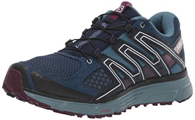 Salomon X-Mission 3 W, Zapatillas de Trail Running para Mujer, Azul (Sargasso Sea/Bluestone/Dark Purple), 43 1/3 EU