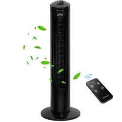 OZAVO Ventilador de Torre con Control Remoto Movimiento Silencioso Oscilación de 70° Ventilador 3 velocidades con Temporizador precio