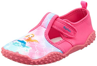 Playshoes UV-Schutz Badeschuhe Meerjungfrau, Zapatillas Impermeables Unisex Niños, Rosa (Pink 18), 26/27 EU
