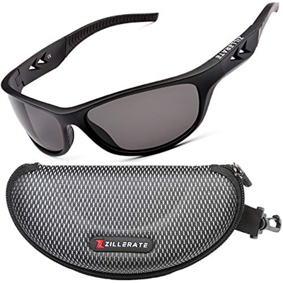 ZILLERATE Gafas De Sol Polarizadas Hombre Gafas De Sol Deportivas para Hombre y Mujer, Protección UV400 con Montura Ligera, Ideal para Ciclismo Esquí 