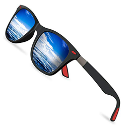 Sunmeet Gafas de Sol Polarizadas Hombre Mujere para Conducir Deportes100% Protección UV400 Gafas para Conducción(Azul/Negro) en oferta