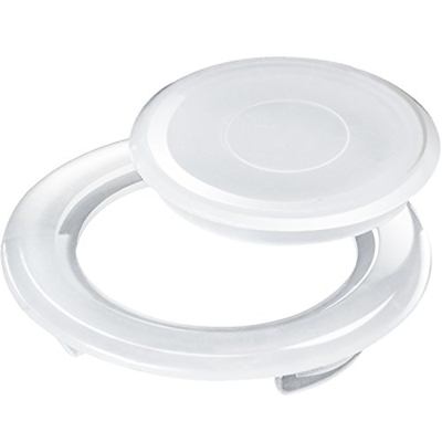 Juego de 2 Pulgadas de Anillo y Tapa de Agujero de Sombrilla de Mesa de Patio, Conjunto de Tapón y Tapa Anillo de Agujero de Espesor de Paraguas de Ta